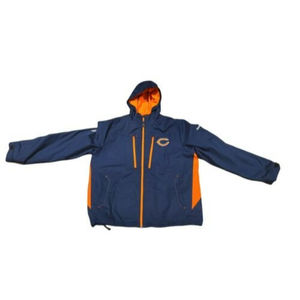 NFL On Field Chicago Bears Coat Blue and Orange Mens Size Large